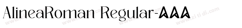 AlineaRoman Regular字体转换